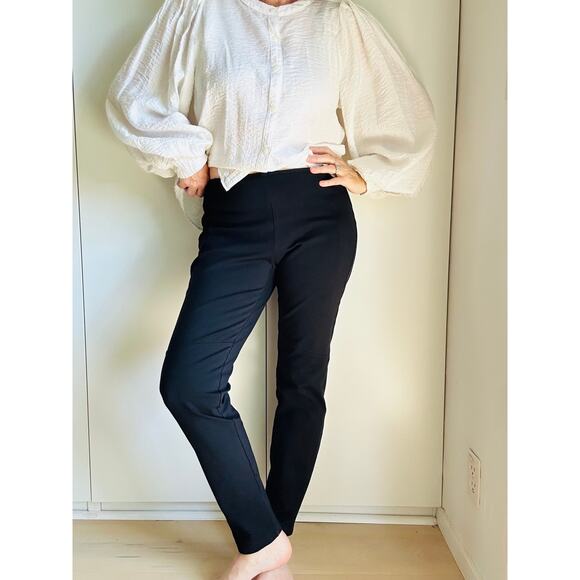 Eileen Fisher Pull on Leggings Equestrain Style Size Small Comfort Stretchy - Picture 4 of 9